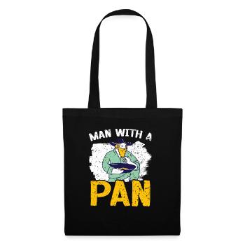 Man With A Pan Gold Prospecting Miner Gold Panning - Tote Bag - black - Front