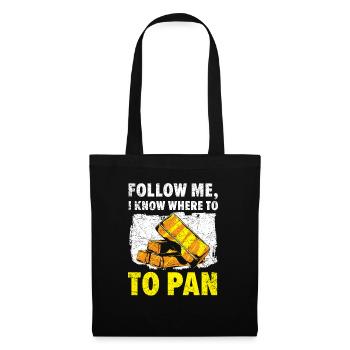 Gold Panning Gold Prospecting Mining Miner Geology - Tote Bag - black - Front
