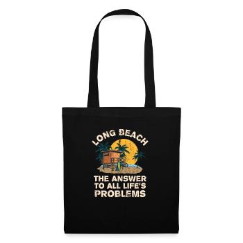 Long Beach Answer To All Life's Problems Vacation - Tote Bag - black - Front