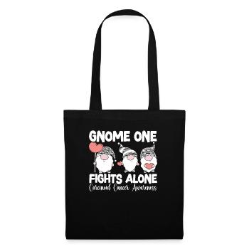 Gnome One Fights Alone Carcinoid Cancer Awareness - Tote Bag - black - Front