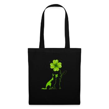 You are my lucky charm Shepherd Dog Cloverleaf - Tote Bag - black - Front