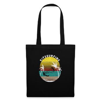 Funny Kitesurfing Kiteboarding Kiteboarder - Tote Bag - black - Front