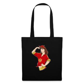 Montenegrin Girl Unbreakable I Heritage - Stoffbeutel - Schwarz - Vorne
