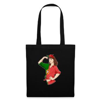 Fille portugaise Unbreakable Héritage portugais - Sac en tissu - noir - Devant