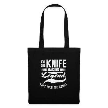Knifemaking Knife Making Bladesmith Smithing Knife - Tote Bag - black - Front