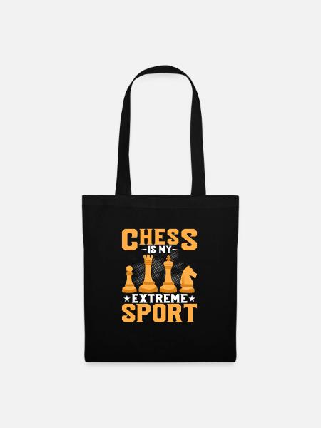 Les échecs sont mon sport extrême Joueur d’échecs Sanglier d’échecs - Sac en tissu - noir