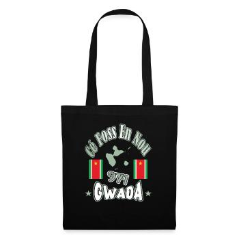 971 GWADA Cé Foss En Nou Guadeloupe Gwadloup - Stoffbeutel - Schwarz - Vorne