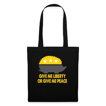 Give Me Liberty Or Give Me Peace - Tote Bag - black - Front