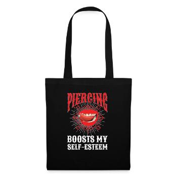 Piercing Boosts My Self-Esteem - Tote Bag - black - Front
