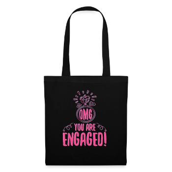 My God You Are Engaged Engagement - Tote Bag - black - Front