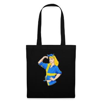 Fille suédoise incassable I Héritage suédois I - Sac en tissu - noir - Devant