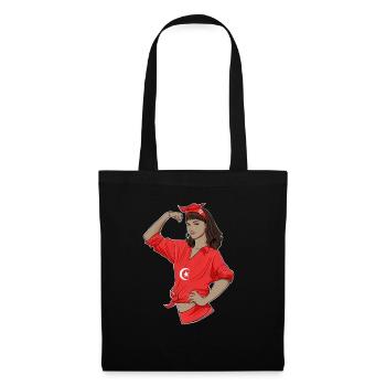 Turkish Girl Unbreakable I Turkish Heritage I - Tote Bag - black - Front