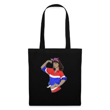 Fille thaïlandaise incassable I Héritage thaïlandais I Thaïlande - Sac en tissu - noir - Devant
