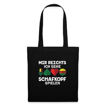 Assez pour moi je vais Schafkopf Bayern Tirol - Sac en tissu - noir - Devant
