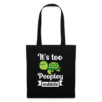 Turtle Relaxed Chill Sea Ocean Beach - Tote Bag - black - Front