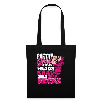 Martial Arts Self Defense Krav Maga Female - Stoffbeutel - Schwarz - Vorne