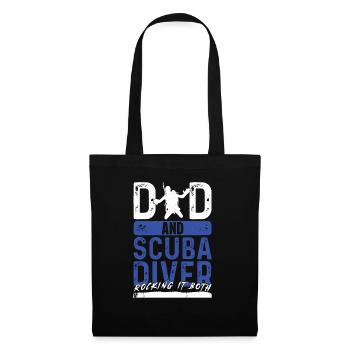 Plongée sous-marine profonde Plongeur Style de vie - Sac en tissu - noir - Devant