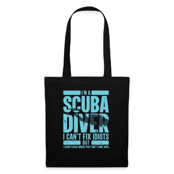 Diving Deep Underwater Summer Lifetsyle Gift - Tote Bag - black - Front