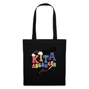 Kita Abgänger 2023 Kindergarten Geschenk - Stoffbeutel - Schwarz - Vorne