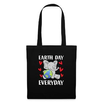 Earth Day Everyday - Stoffbeutel - Schwarz - Vorne