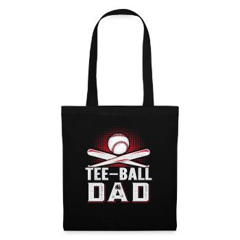 Tee-ball Dad Teeball Spieler - Stoffbeutel - Schwarz - Vorne