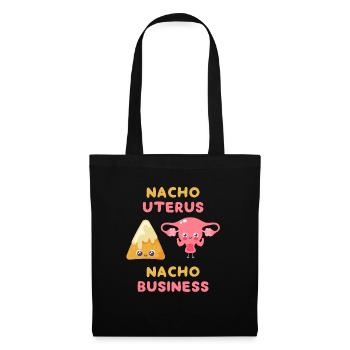 Nacho Utérus Nacho Business - Sac en tissu - noir - Devant