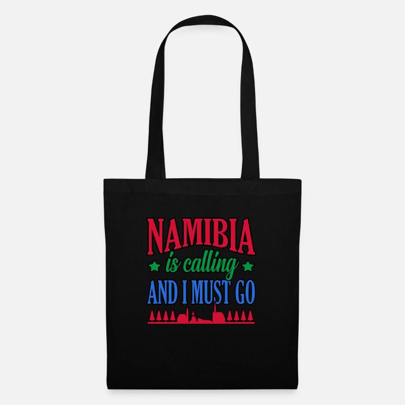 Namibia - Stoffbeutel - Schwarz