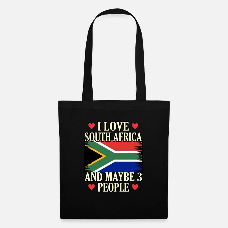 Südafrika - Stoffbeutel - Schwarz