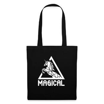 Magical Awesome Unicorn T-Shirt Present Gift - Tote Bag - black - Front