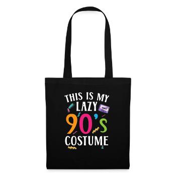 90er Jahre Vibe 1990 Vintage Neunziger Das sind meine 90er - Stoffbeutel - Schwarz - Vorne
