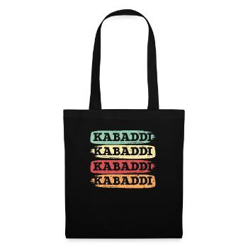 Retro Kabaddi Indian Game Team Sport Raider - Tote Bag - black - Front