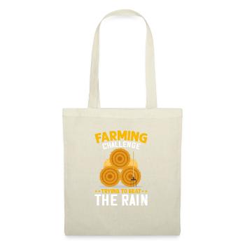 Défi agricole pour battre la ferme amusante de la pluie - Sac en tissu - nature - Devant