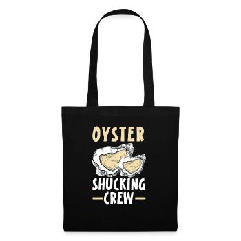 Oyster Shucking Crew Seafood Seashell Mollusc - Tote Bag - black - Front