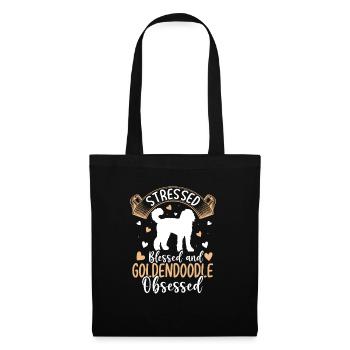 Gesegneter Goldendoodle Besessener Lustiger - Stoffbeutel - Schwarz - Vorne