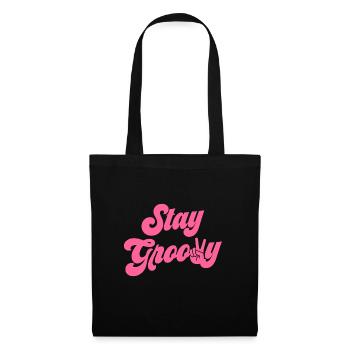Restez Groovy - Sac en tissu - noir - Devant