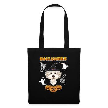 Happy Halloween I Dog Lover I Bichon Frise - Tote Bag - black - Front