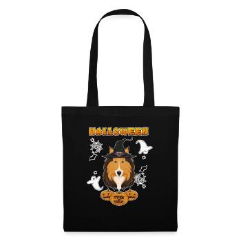 Happy Halloween I Dog Lover I Collie - Tote Bag - black - Front