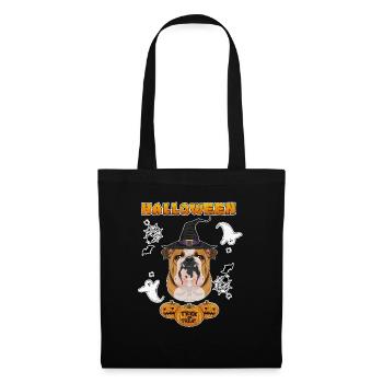 Happy Halloween I Dog Lover I Deutsch Bulldog - Tote Bag - black - Front