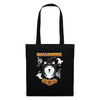 Happy Halloween I Dog Lover I Husky - Tote Bag - black - Front