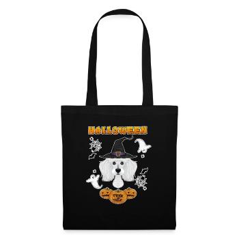 Happy Halloween I Dog Lover I Poodle - Tote Bag - black - Front