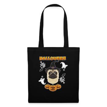 Happy Halloween I Dog Lover I Pug - Tote Bag - black - Front