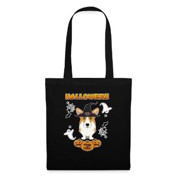 Happy Halloween I Dog Lover I Welsh Corgi - Tote Bag - black - Front