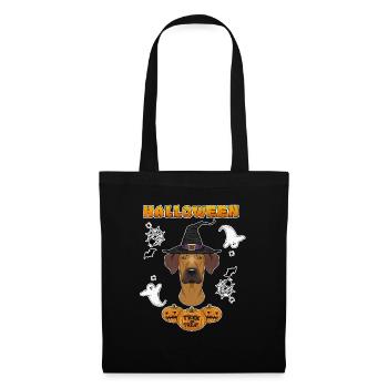 Happy Halloween I Dog Lover I Rhodesian Ridgeback - Tote Bag - black - Front