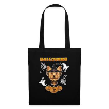 Happy Halloween I Dog Lover I Yorkshire Terrier - Tote Bag - black - Front