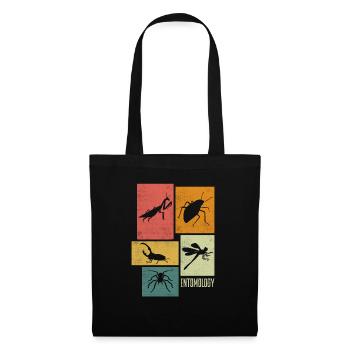Entomologie Entomologiste Insectes Silhouettes - Sac en tissu - noir - Devant