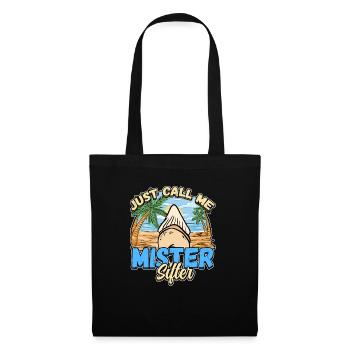 Fossil Tooth Collector Design for a Shark Fossil - Tote Bag - black - Front
