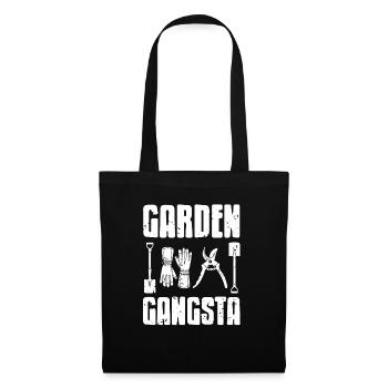 Vintage Garden Gangsta Awesome Gardening Design - Tote Bag - black - Front