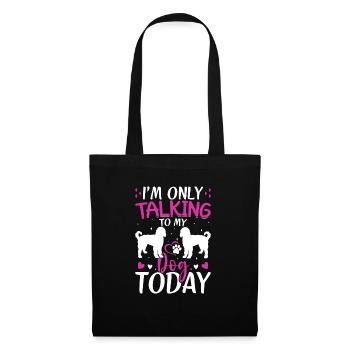 Goldendoodle I only talk to The Dog Funny - Tote Bag - black - Front