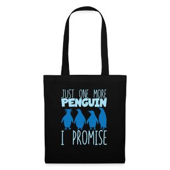 Letzter Pinguin - Stoffbeutel - Schwarz - Vorne