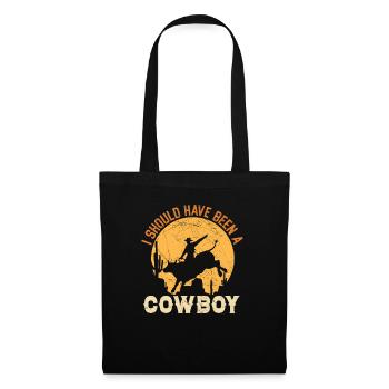 I Should Have Been A Cowboy Rodeo Bull Riding - Tote Bag - black - Front